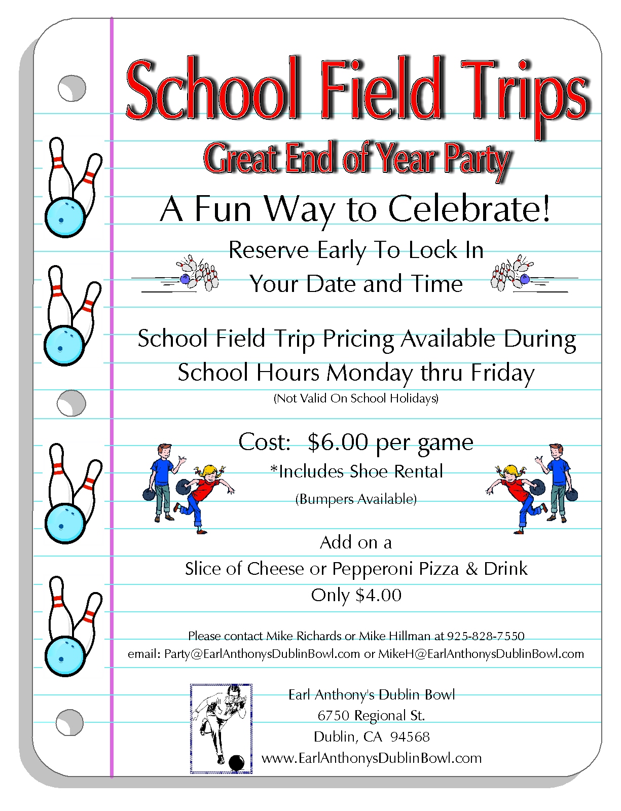 Earl Anthony's Dublin Bowl CA, 94568